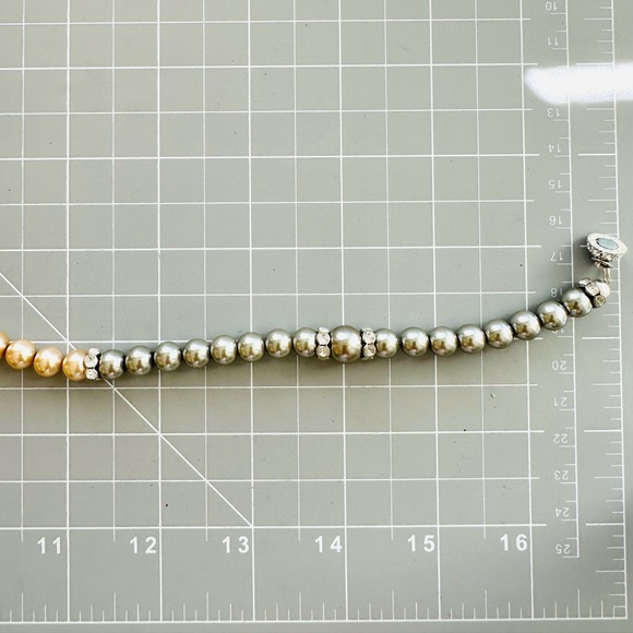 Ombré Glass pearl necklace & bracelet - Picture 12 of 16